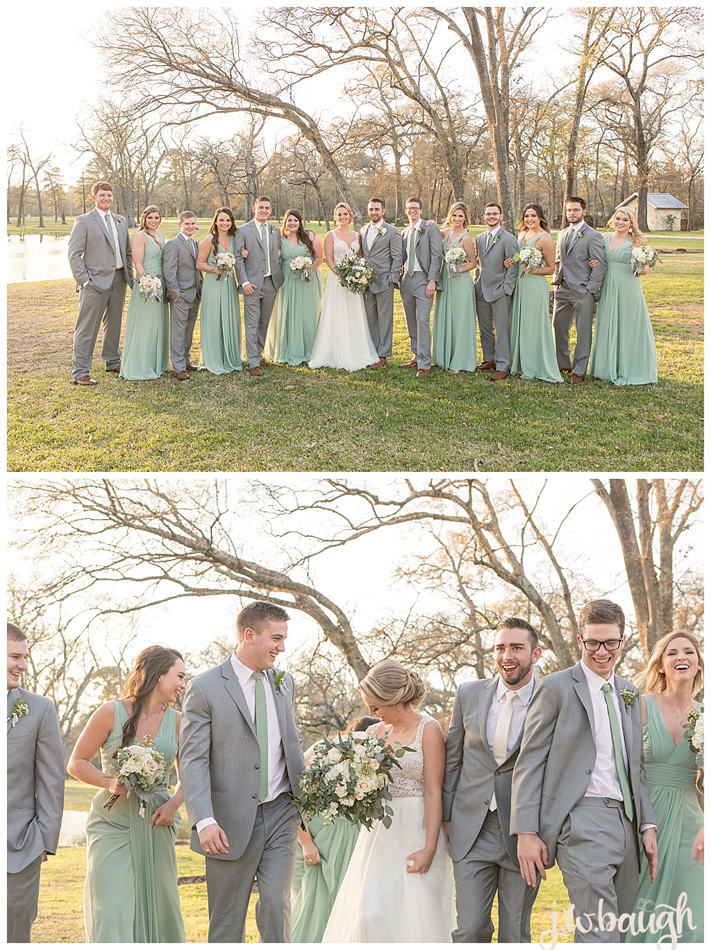 wedding party sage green and grey