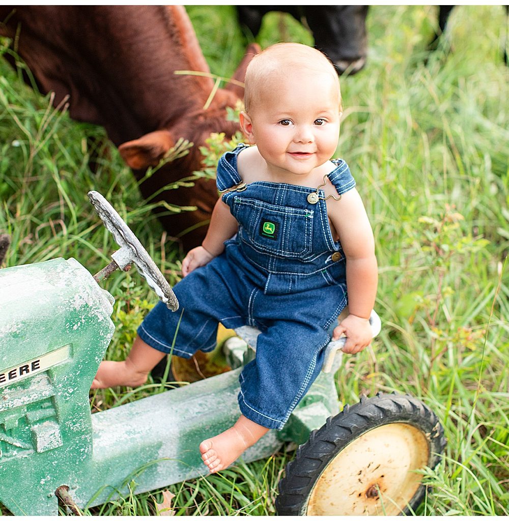 First Birthday Tractor Photography