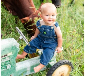 First Birthday Tractor Photography