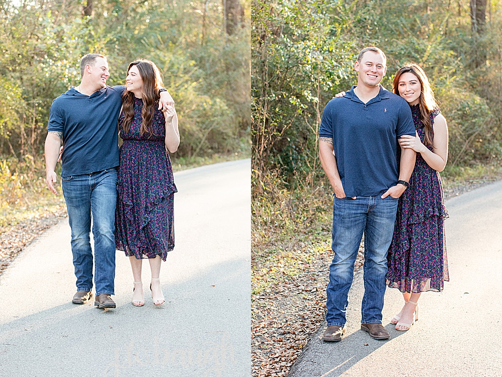 the woodlands engagement session