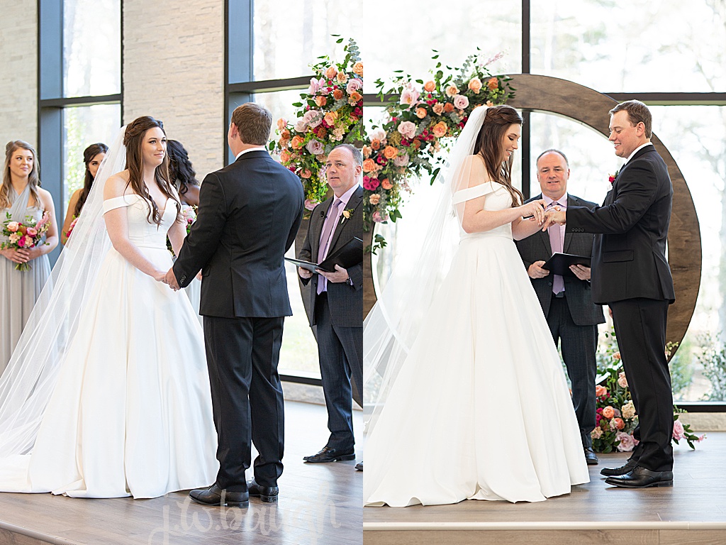 exchanging of rings at the luminaire