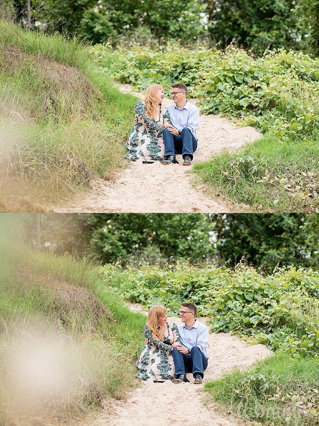 creekside engagement session spring texas