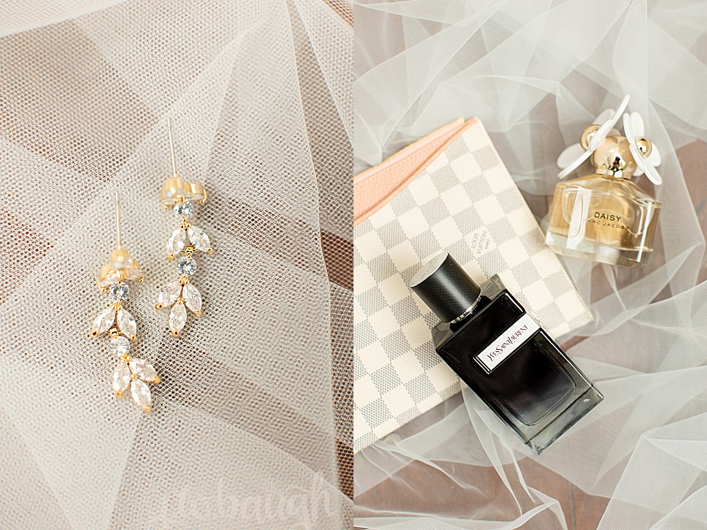 bride and groom perfume