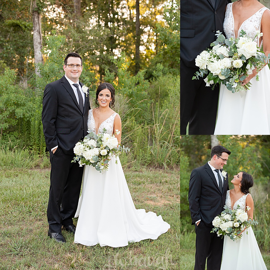 the luminaire bride and groom portraits