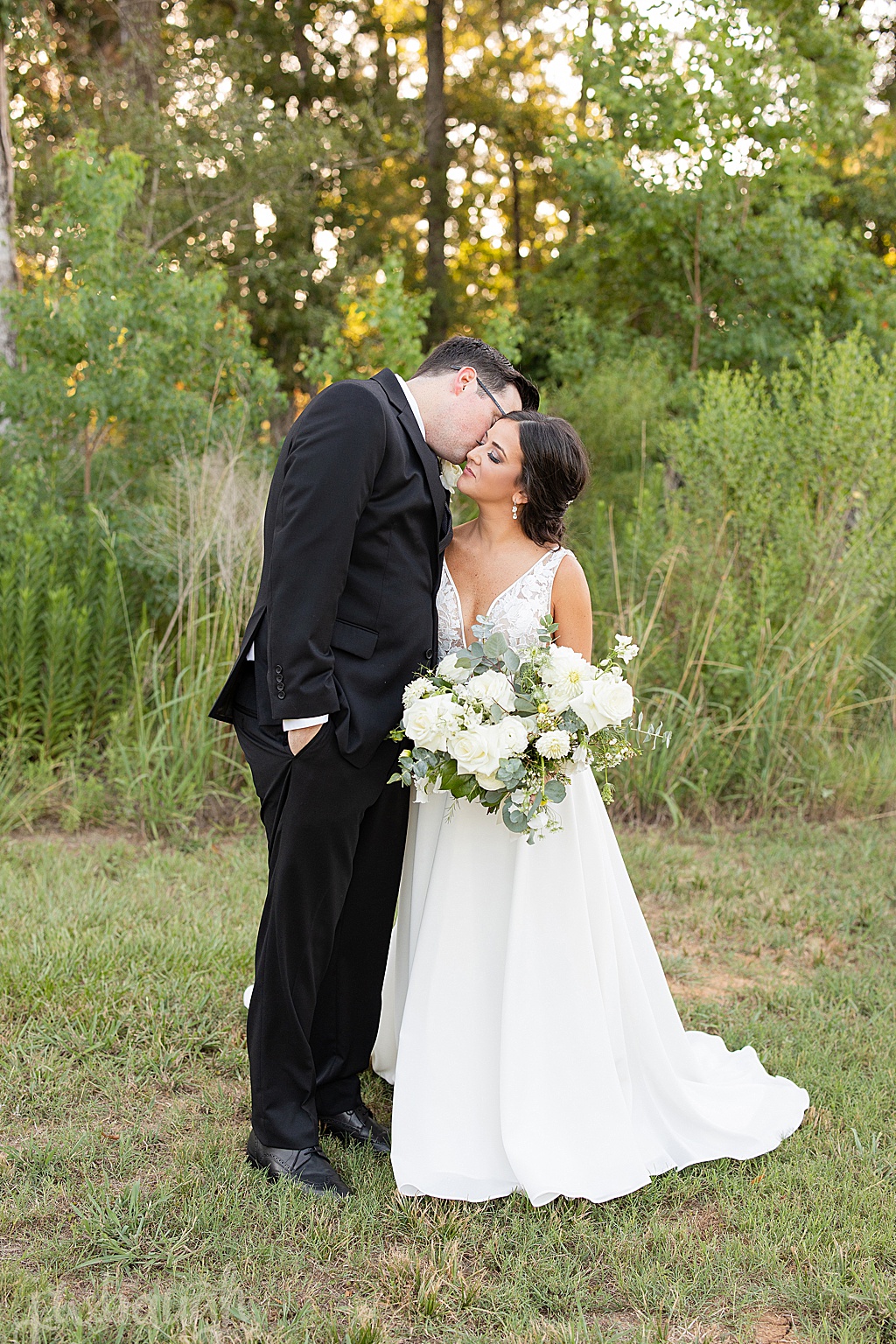 the luminaire bride and groom portraits