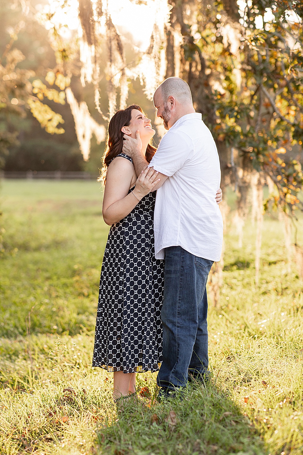 tomball mossy tree engagement session