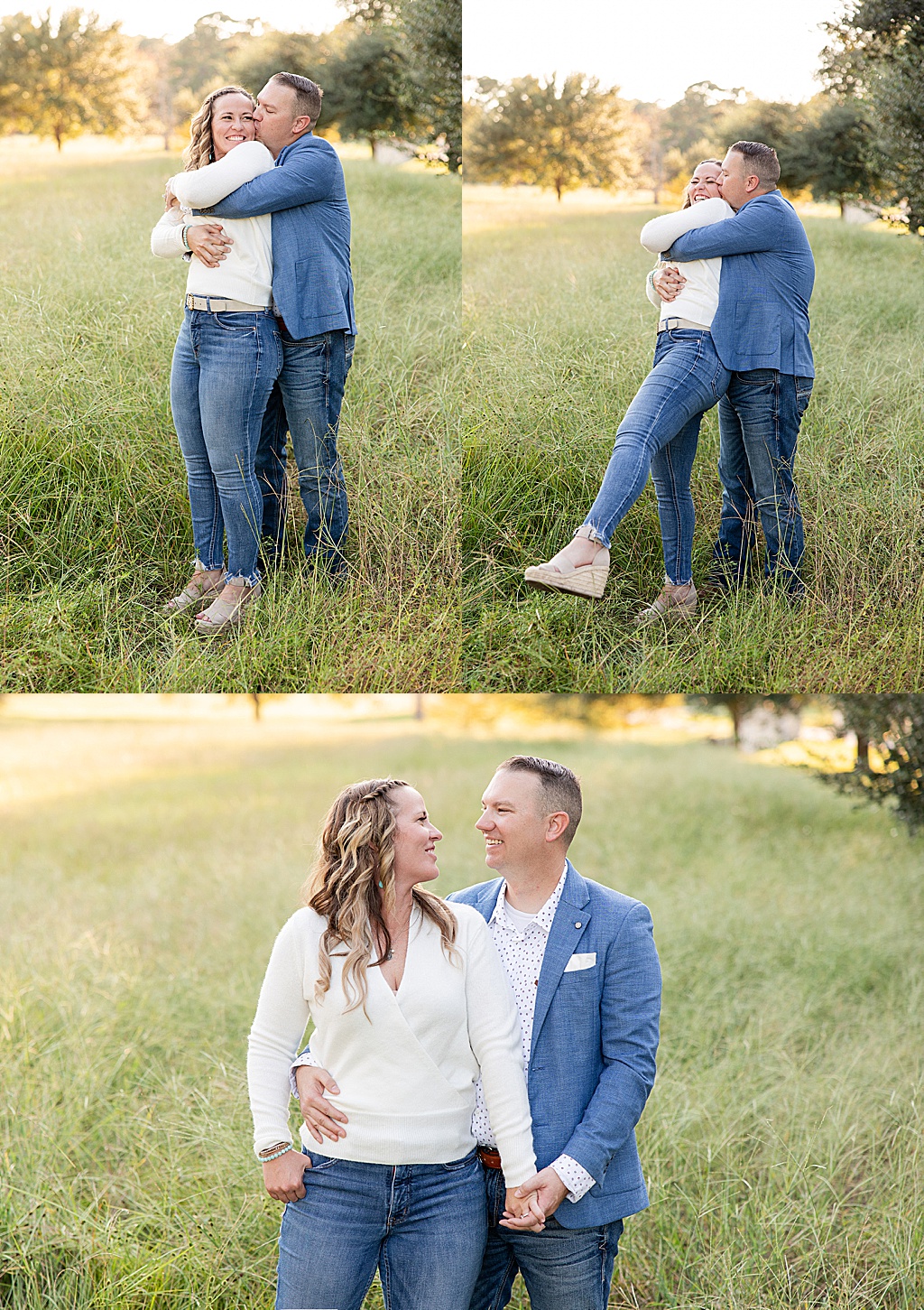 the woodlands engagement session