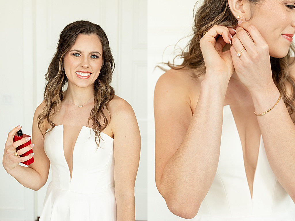 deep in the heart farms bride getting ready